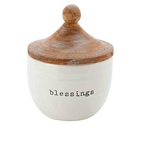 White Mud Pie Blessing Jar