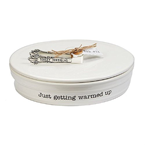 Ceramic Tortilla Warmer Set of 3 for Mud Pie