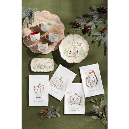 Mud Pie Nativity Cotton Towel, 26 x 16 1/2