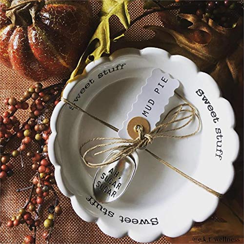 White Candy Dish with Scoop for Sweet Snacks